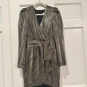 Jonathan Simkhai Silver Long Sleeve Dress